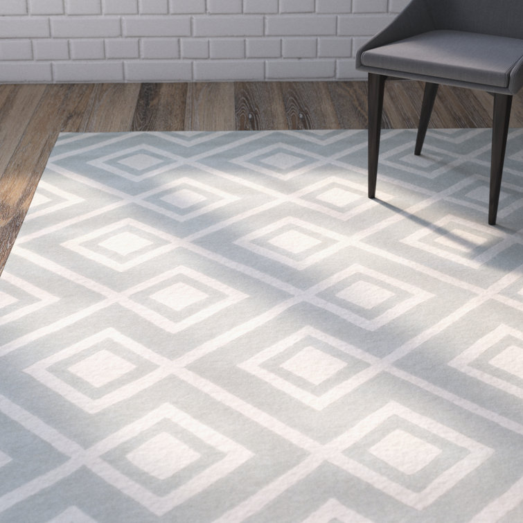 Deedie Hand Tufted Wool Geometric Rug