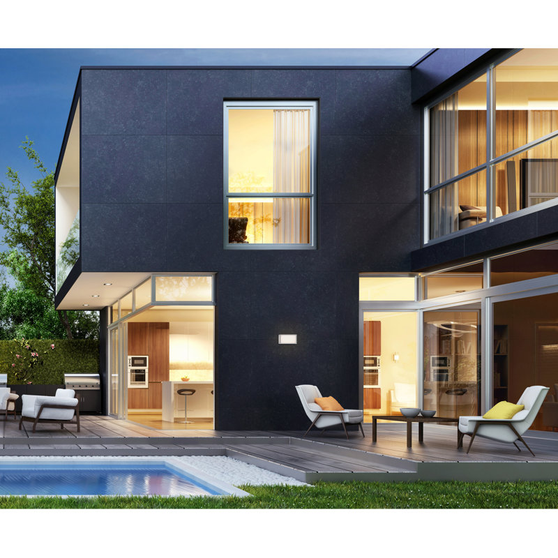 Kordian Outdoor LED Wall Mount, Satin