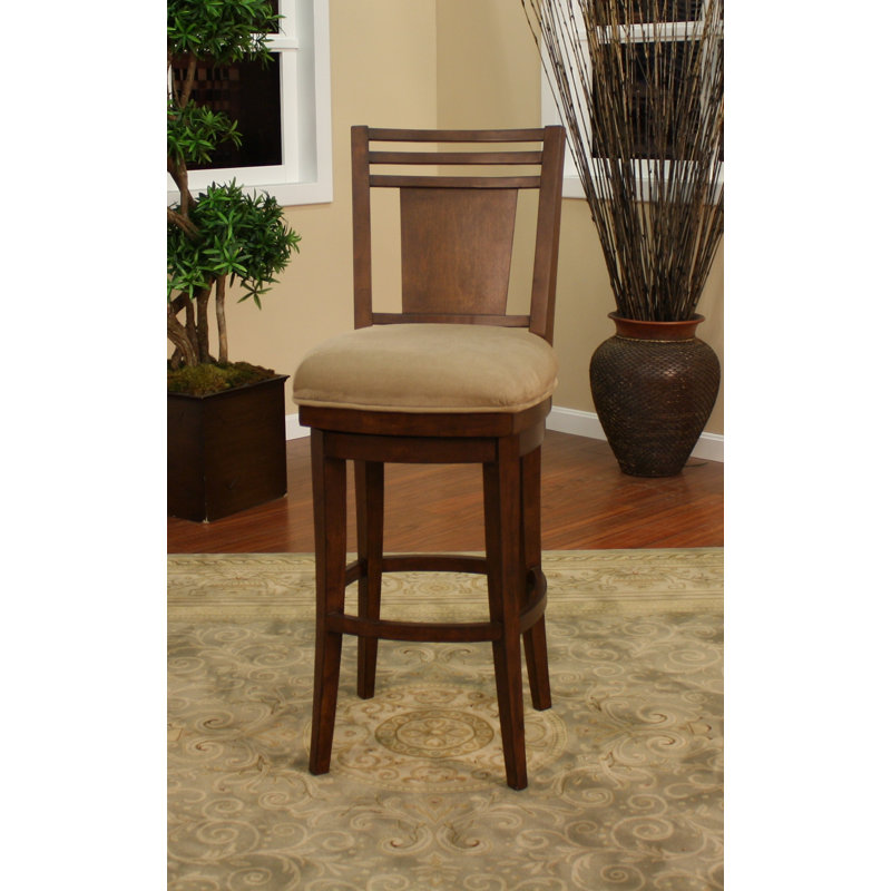 Tabouret en moka avec toile basilic evensta, 30"