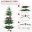 Arbre de Noël artificiel 7,5 pi, arbre de Noël articulé en pin nordique avec 1218 branches réalistes, base en acier large, ouverture automatique, vert-121053992-121053993
