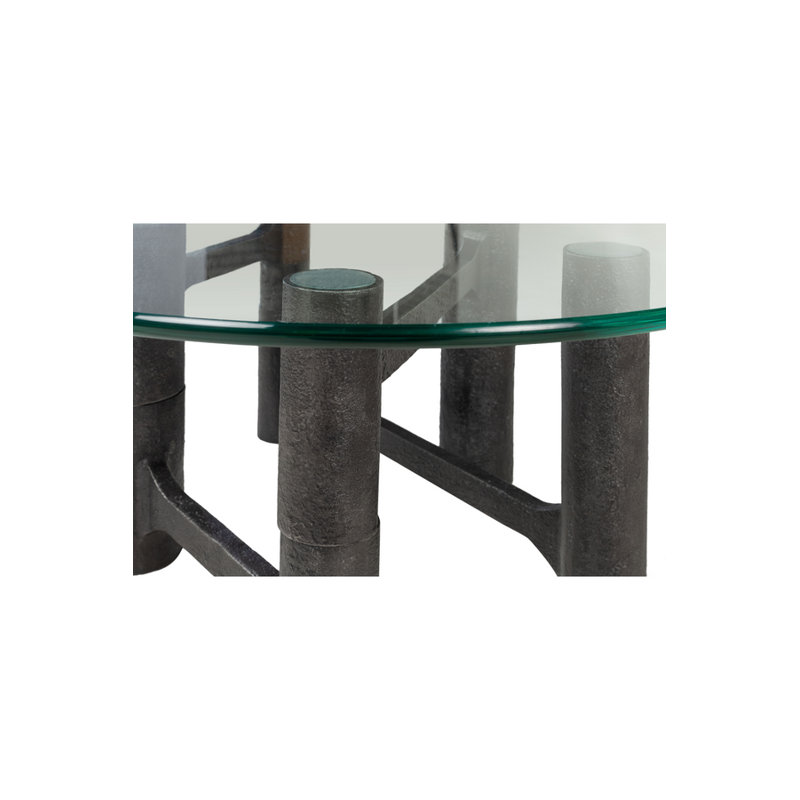 Glass Coffee Table, 14" H x 30" L x 30" W