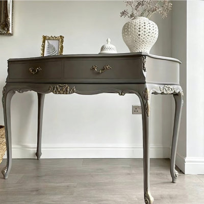 Console américaine en bois massif sculpté