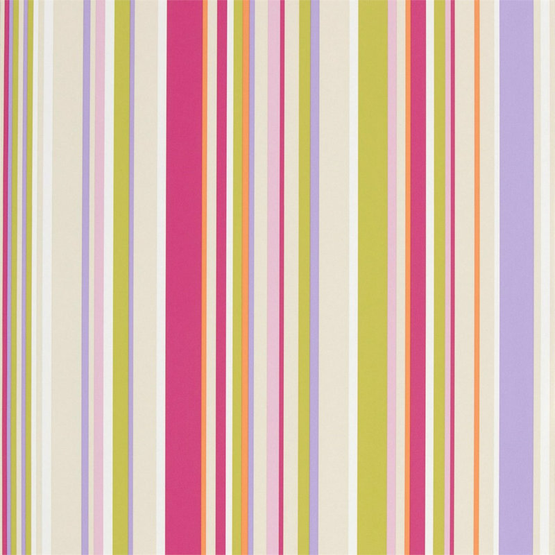 Rush 10.05m x 52cm Wallpaper Roll, Fuchsia Apple Lilac And Neutrals