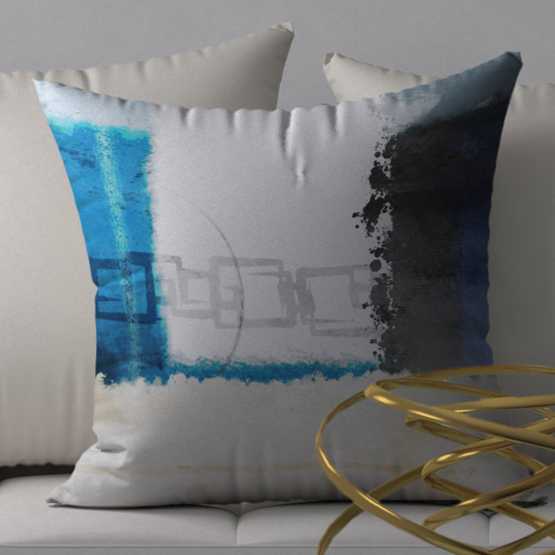 Housse de coussin de coussin carré effervescente amusante, 24 po x 24 po