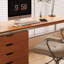 Artificial Board Five-drawer Storage Computer Desk-24249037