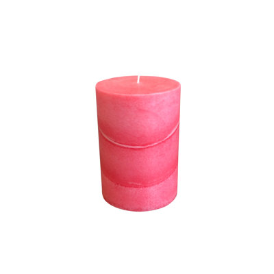 Bougie pilier parfumée corail rose