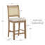 Tabouret de comptoir Breider