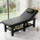 Table de massage professionnelle 75 po, table pliante en similicuir confortable, lit de massage avec dossier réglable et coussin de tête