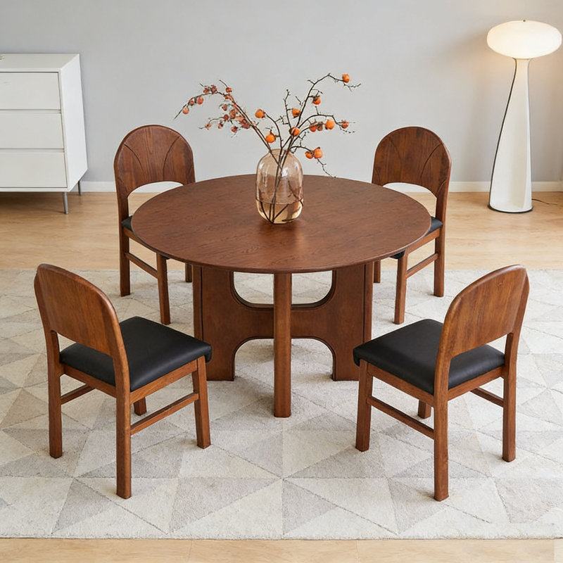Almanza, 7 Pieces: Table, 6 Chairs, 29.9" H x 55.1" W x 55.1" D