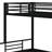 Twin over Full Size Metal Bunk Bed with Storage Staircase and Open Wardrobe,-231154599
