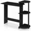  Bureau d'ordinateur compact avec tablettes Americano / Black Home Office-1187378034