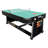 Rack Triad 7-foot 3-in-1 Multi Game Swivel Billiard/pool Table (green Felt With Black Body)