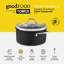 Good Food in partnership with Tower Hard Anodised Casserole Dish with Tempered Glass Lid, Pouring Lips, 10x Stronger Superior Ceramic Non-Stick Coating, Induction Compatible-110731248