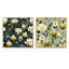 Hagins - Ensemble de 2 collages carrés botaniques abstraits-101849467-101849469