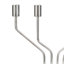2 Piece Aluminum Tabletop Pillar Set