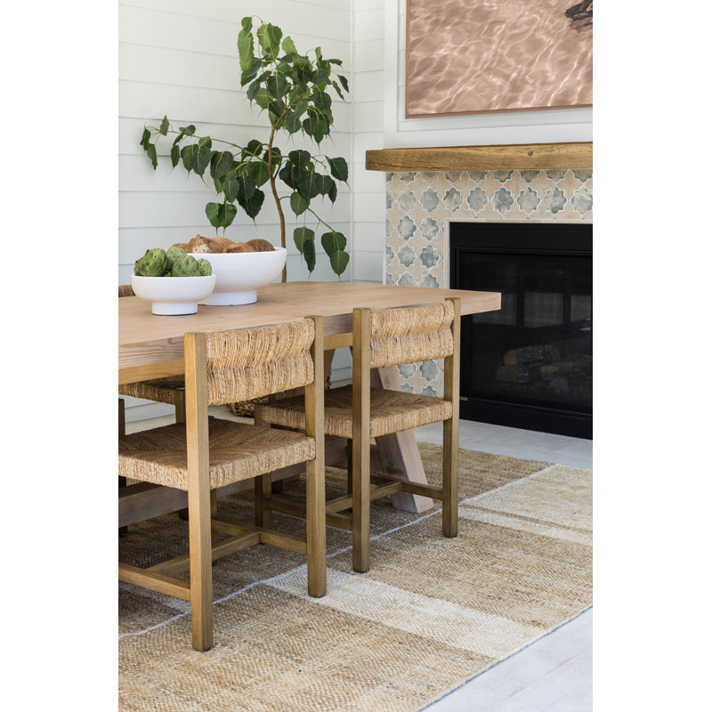 Geometric Area Rug in Tan, Rectangle 10' x 14'
