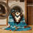 Washable Storm Pattern Southwestern Area Rug-1607005830