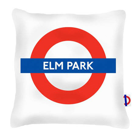 ELM Park Tube Station London Transport Cushion