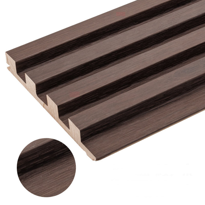 237.5cm x 15.24cm Wooden Shiplap Decorative Panels, Dark Chestnut