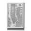 «Inverted New York Map» par Sue Schlabach, estampe numérique sur toile-740703261