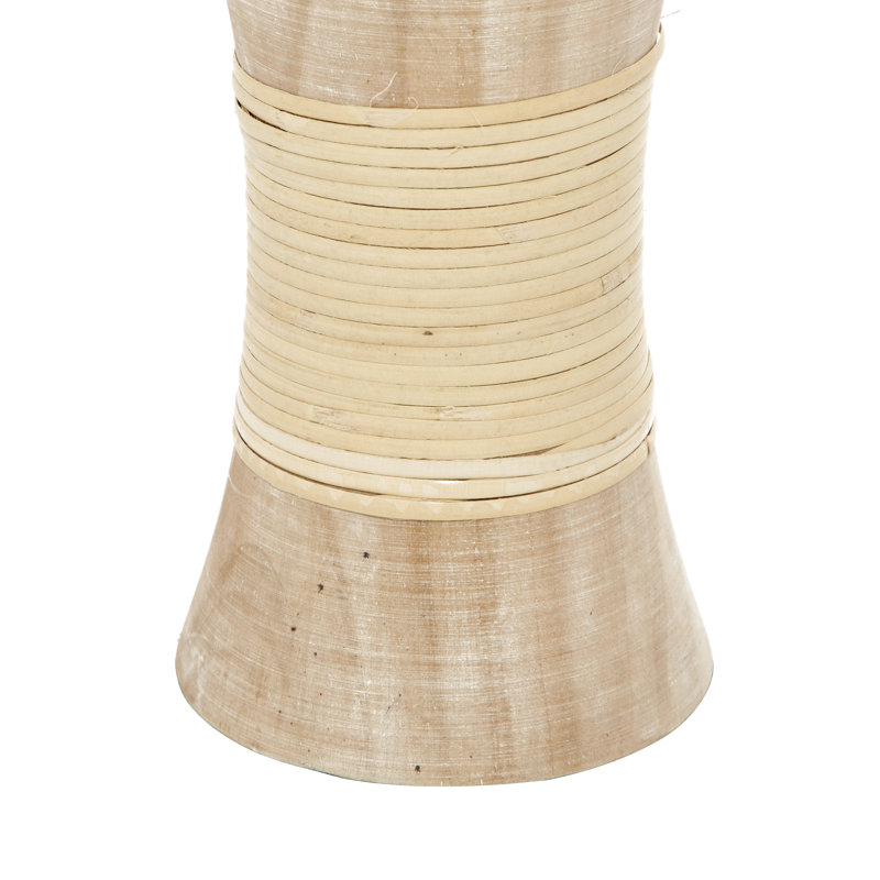 10.05'' H Wood Tabletop Candlestick
