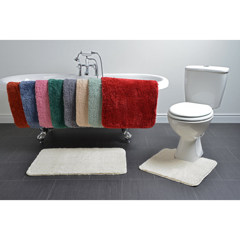 Joyce Microfibre U-Shape Pedestal Mat, Dove Grey