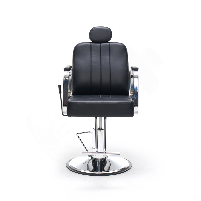 Fauteuil de salon inclinable 90 ° à 150 ° pour coiffeur, fauteuil de coiffeur pivotant à 360 ° pour pompe de salon hydraulique - Noir