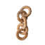 Somerby Rattan Wrapped Mango Wood Chain With 5 Links
