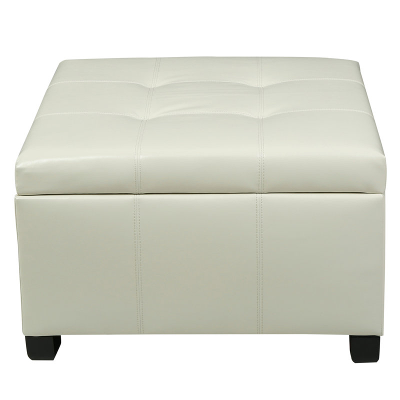 OTTOMAN RICHMOND KD STORAGE, Ivoire ivoire