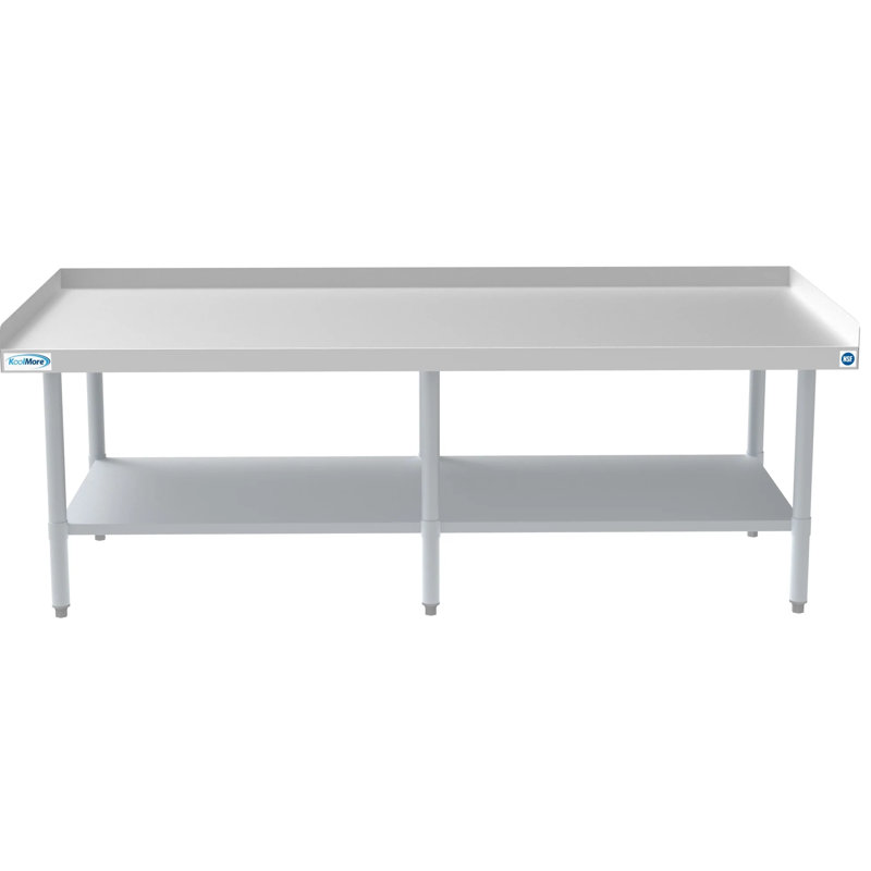 Support d'équipement en acier inoxydable de calibre 16 de 30 po x 48 po avec tablette galvanisée, EQT-163048.
