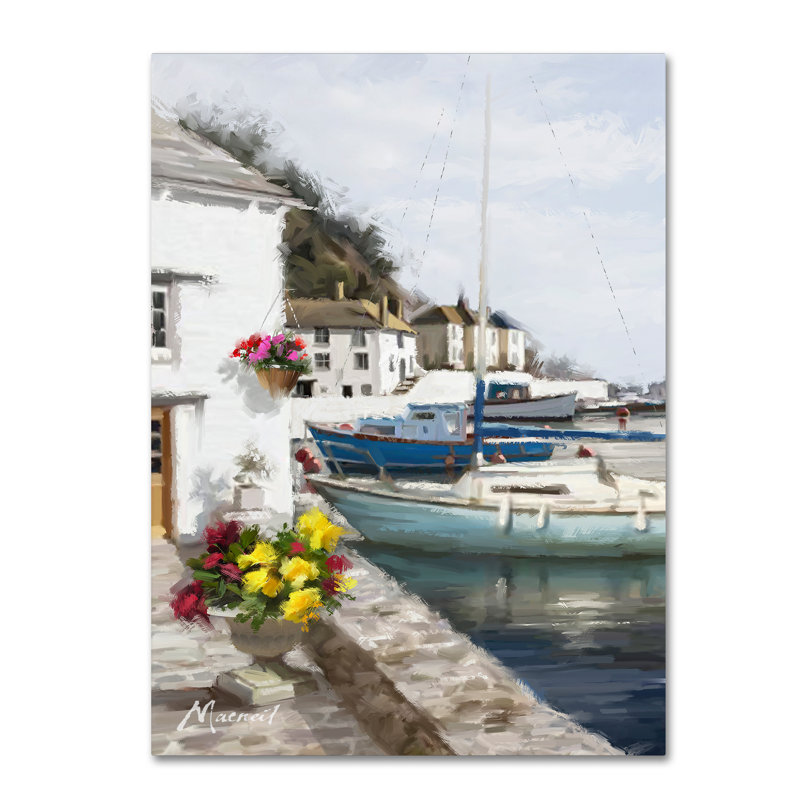 «Harbour Wall» par Armand, reproduction sur toile, H 19 po x l 14 po x P 2 po