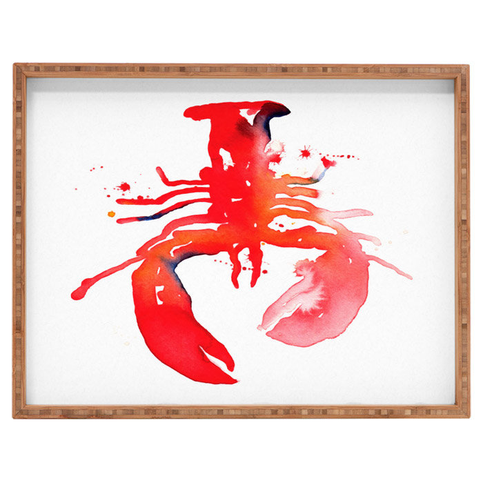 Plateau de table repose-pieds/café homard