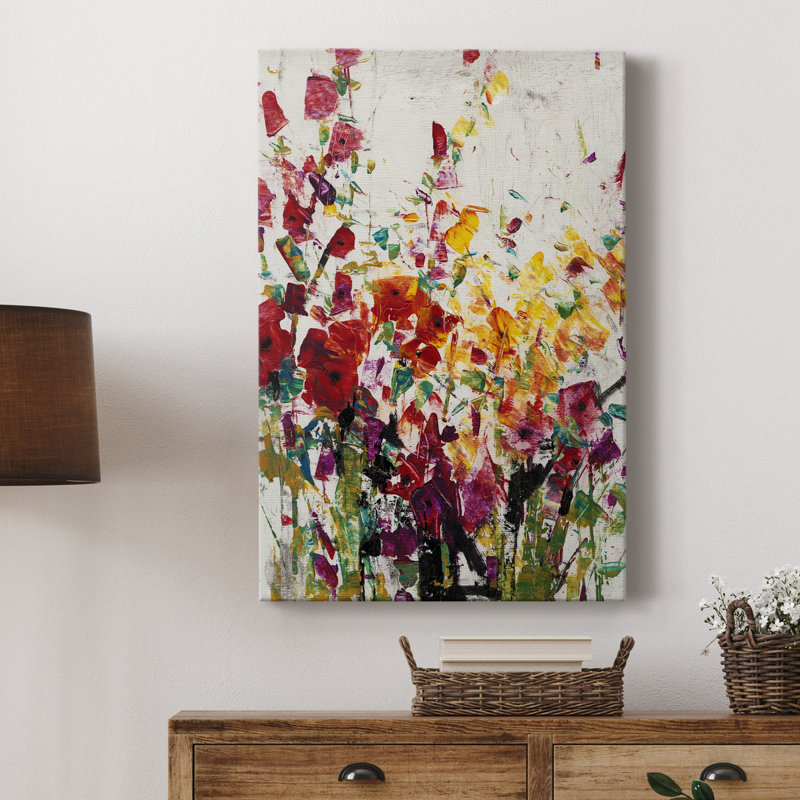 Fleurs sauvages I - reproduction, H 27 po x l 18 po x P 1 po