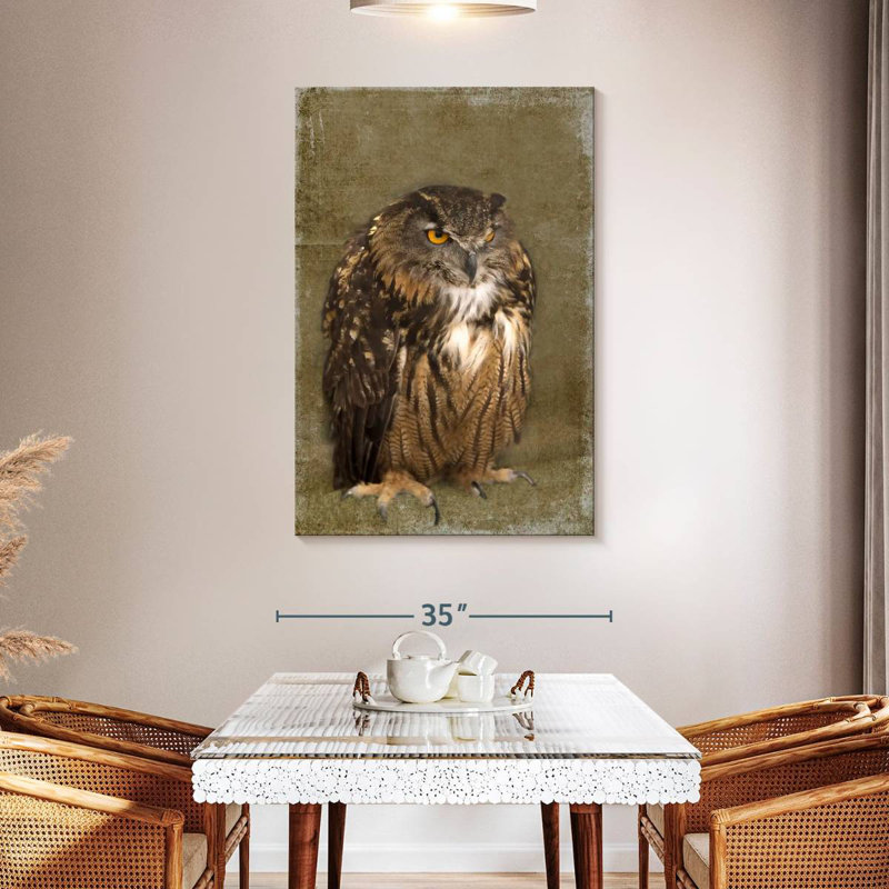 Grumpy Owl, 48" H x 32" W