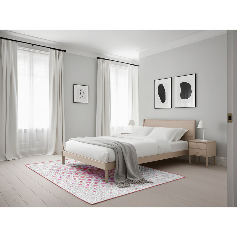 Tapis rose Kimes, Rectangle 5 pi x 7 pi
