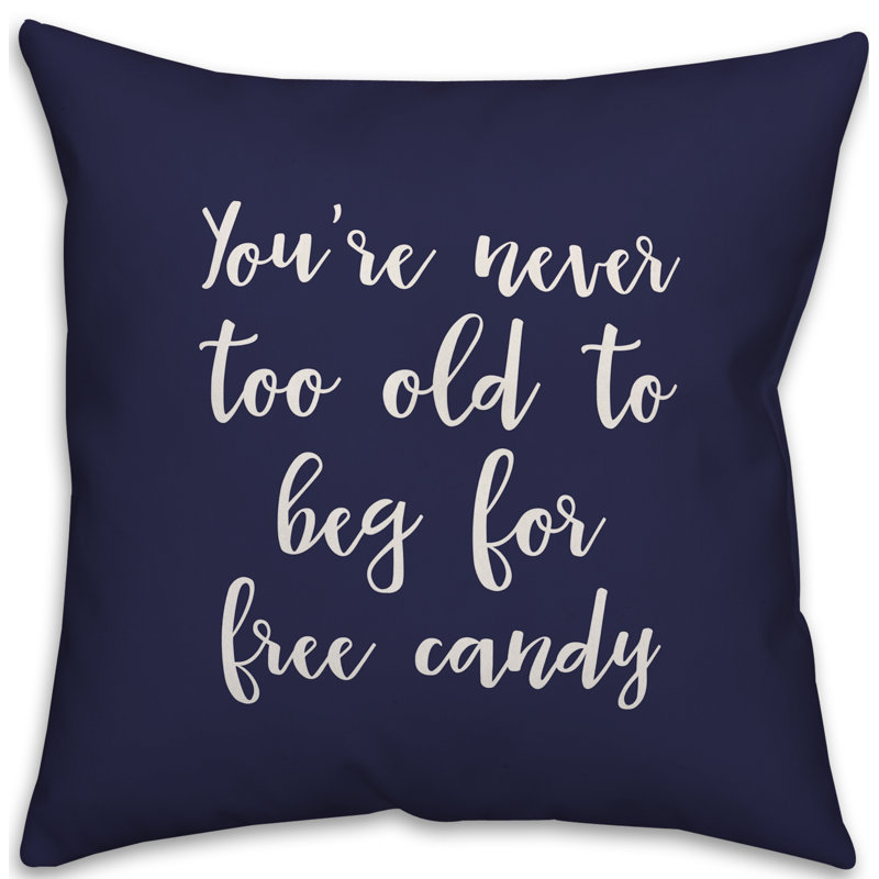  Housse de coussin carré et insert, Bleu marine, Coussin décoratif