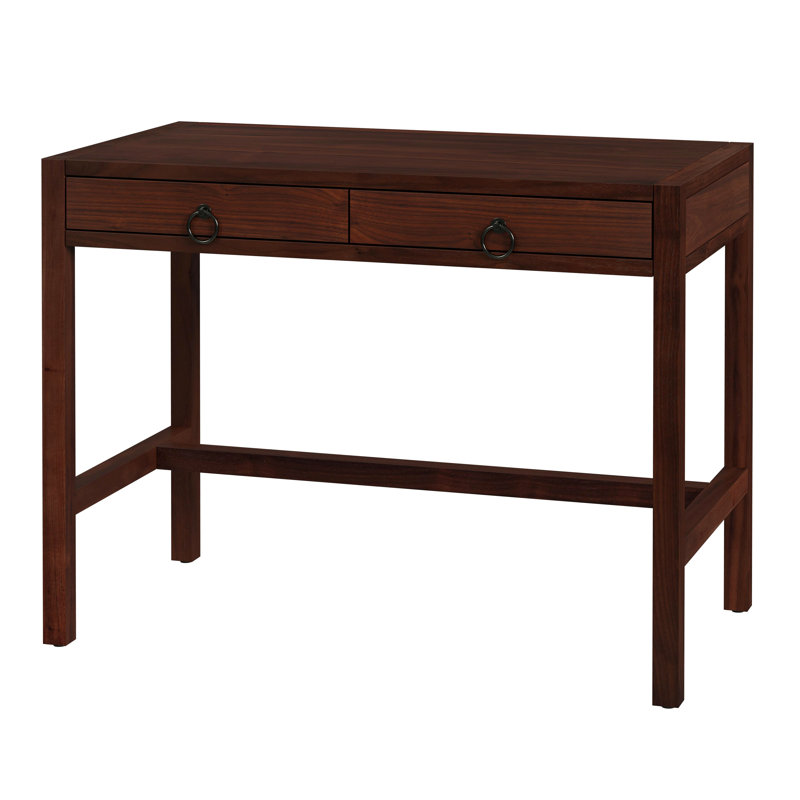 Bureau en bois massif Elin, Brun