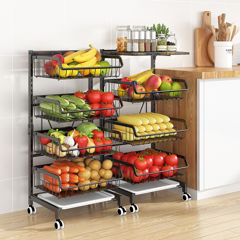 35.59'' H x 17.01'' W Utility Cart with Wheels