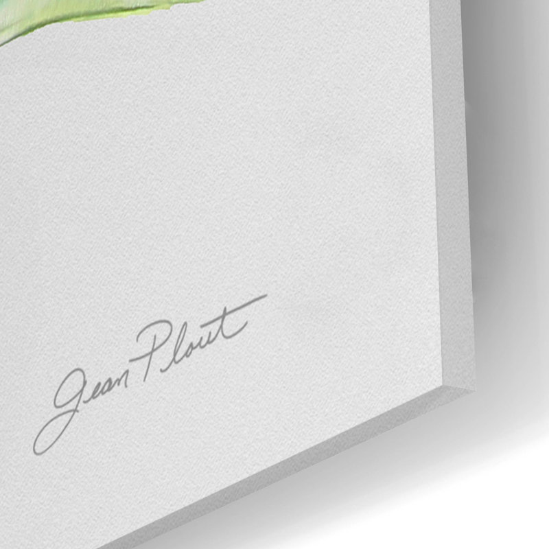«Botanicals 9» par Jean Plout, art mural en verre acrylique, H 16 po x l 12 po x P 0,13 po