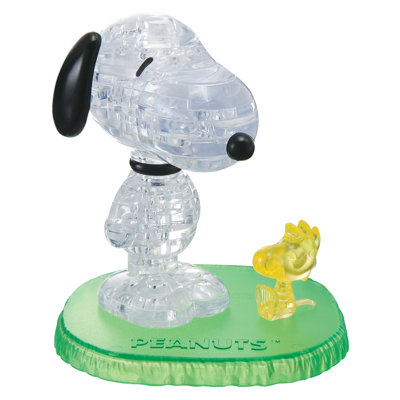 Casse-tête 3D en cristal avec cacahuètes Snoopy