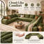 Upholstered 161.9 " Chenille U-Shaped Seating Component-909041937