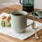 over&back Rimmed 16oz Semi-Matte White Hand-Finished Stoneware Mugs, Set of 4-99312930