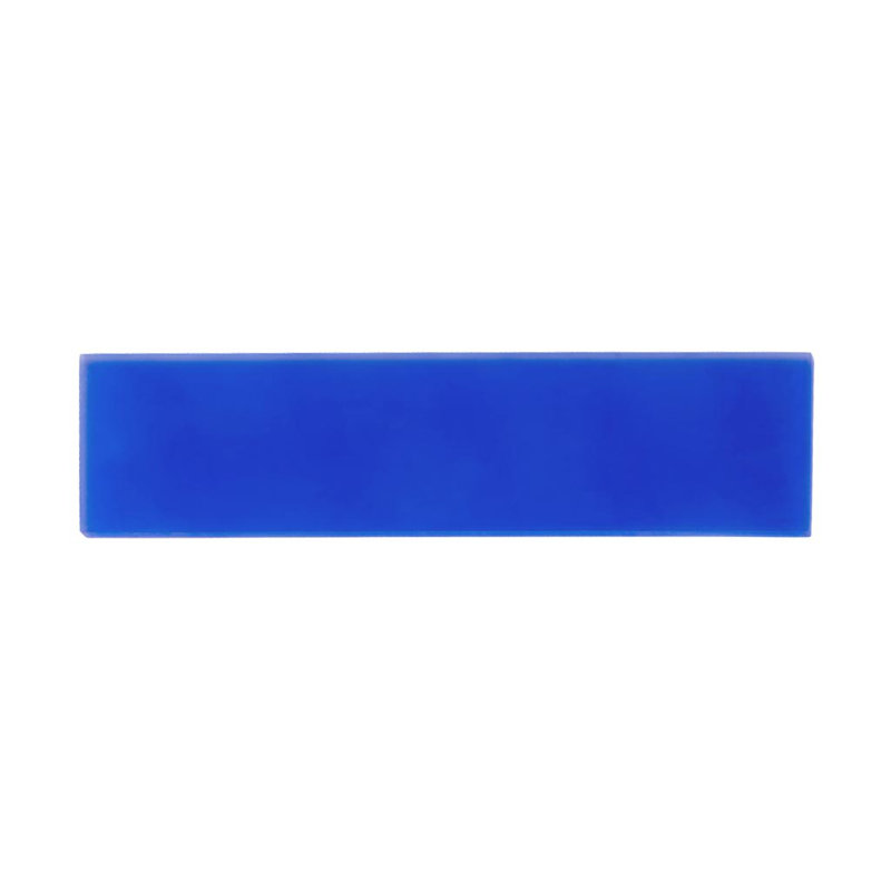 3"X 12" Matte Finished Glass Subway Tile, Blue