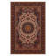 Tapis rouge / brun en chenille de coton à imprimé oriental Guria-1819143282