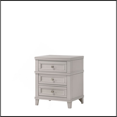 3 Drawer Nightstand W/ USB