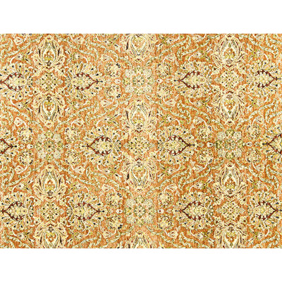 Tapis rouille et ivoire noué à la main de haute qualité