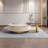 Light luxury round rock table combination