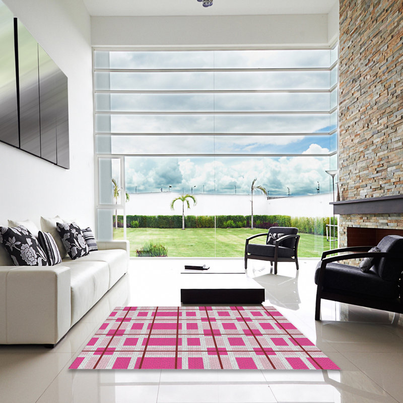 Geometric Indoor Rug, Square 5'