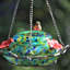 Olav Glass Hanging Hummingbird Feeder