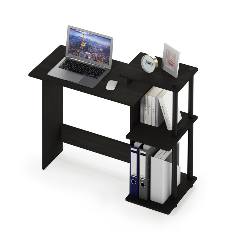 Efficient Writing Desk, Dark Espresso/Black